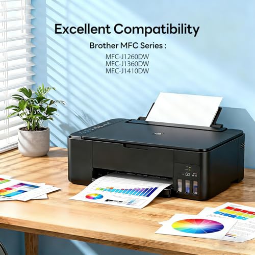 Image of LC501XL LC501 Ink Cartridges for MFC-J1360DW Ink Cartridges for Brother Printer Work with Brother MMFC-J1260W MFC-J1260DW MFC-J1410DW MFC J1360DW Printer (4 Pack Black Cyan Magenta Yellow)
