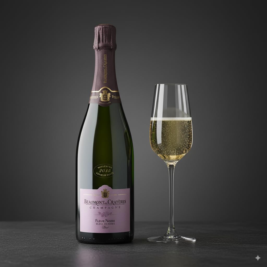Beaumont des Crayères Fleur Noire Champagne Brut - Spumante Bianco, 750 ml
