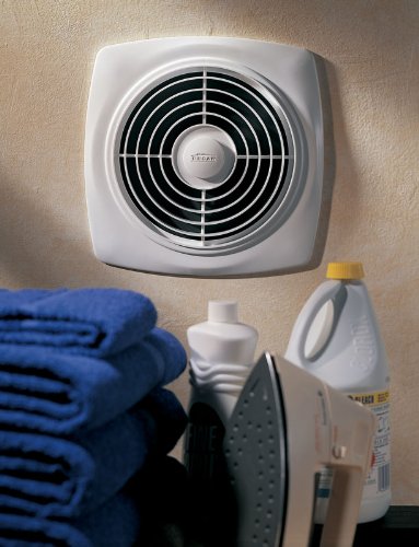 Broan-Nutone 511 Room-to-Room Ventilation Fan, Plastic White Square Exhaust Fan, 4.5 Sones, 180 CFM, 8"