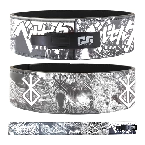 Anime Weight lifting belt Berserk Weightlifting Belt for Men & Women Guts Power Manga Gym Belt Heavy Duty Powerlifting Belt for Squats Deadlifts and Gym Training Ultimate Support & Comfort