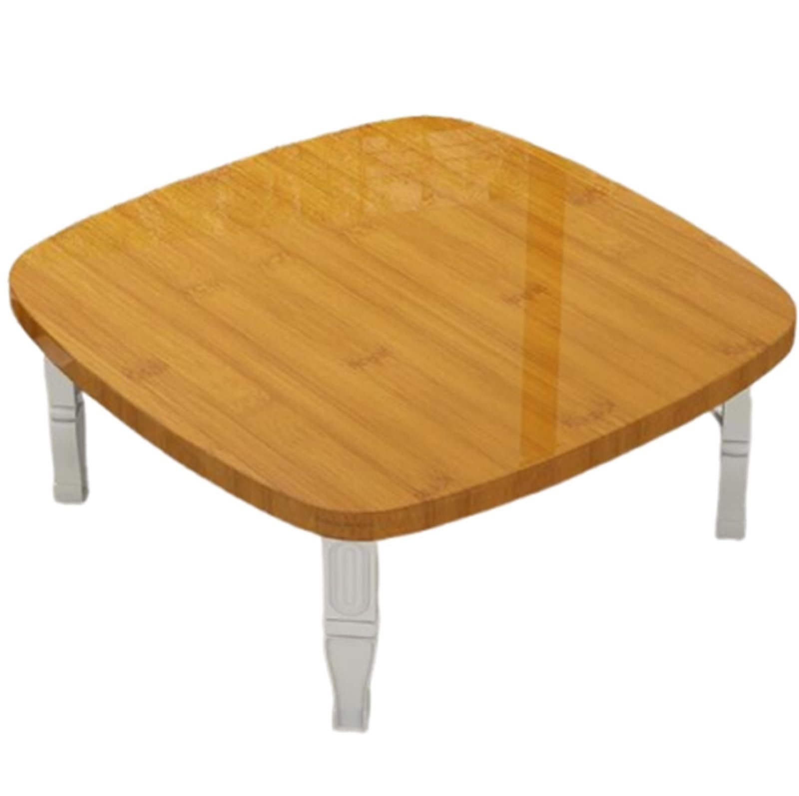 Scumlovy Square Low Table, Japanese Folding Tatami Table for Floor Sitting, Space Saving Coffee Small Dining Desk Living Room Bedroom Balcony, No Assembly Required