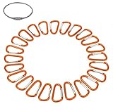 STURME Carabiner Clip Aluminum D-Ring Locking Durable Strong and Light Large Carabiners Clip Set for Outdoor Camping Screw Gate Lock Hooks Spring Link Improved Design Pack
