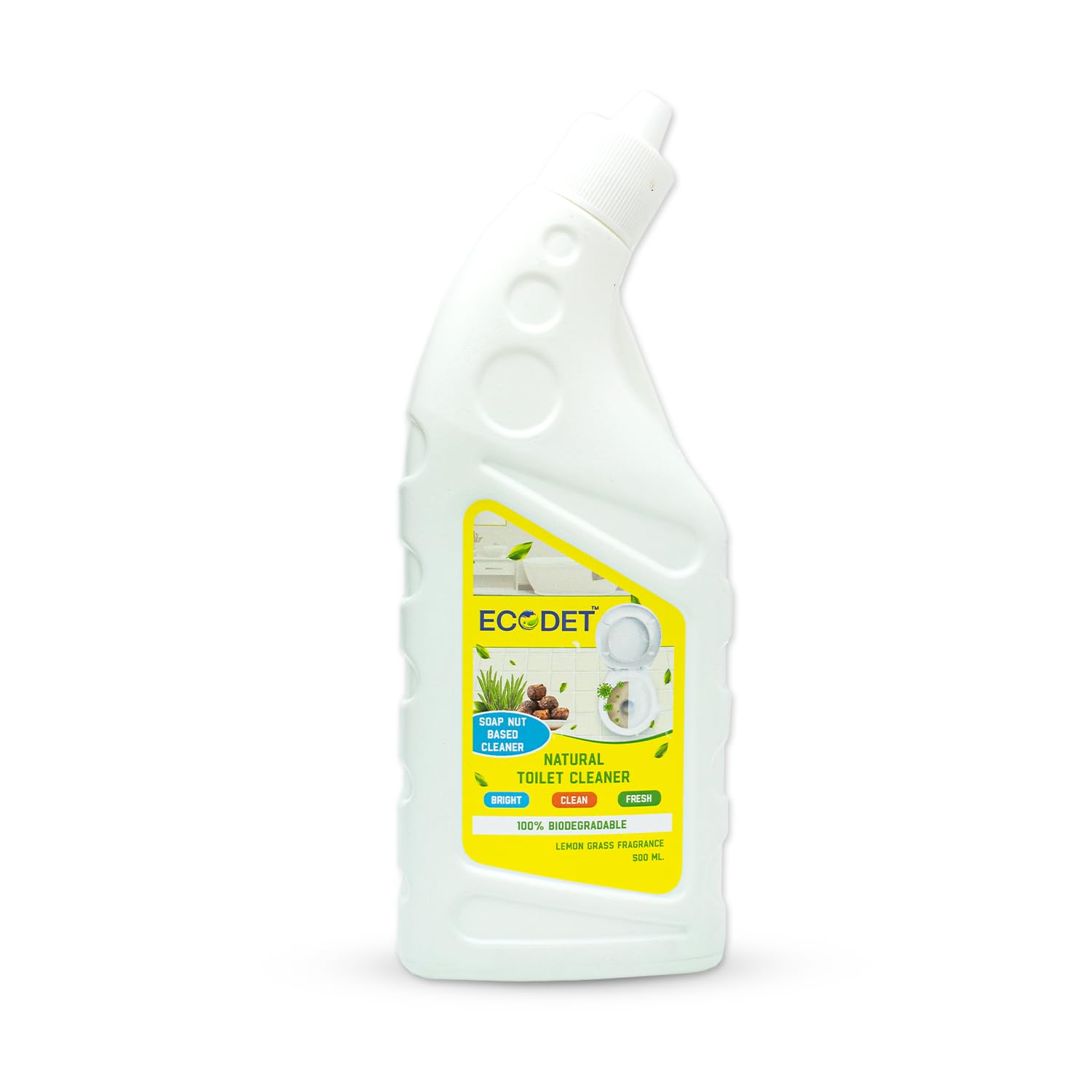 Natural Toilet Cleaner I 500ml I Ecocert Certified & Plant-Based Formula I Lemon Grass I 100% Biodegradable, Non-Toxic, Disinfectant I Baby & Pet Safe I Tough On Stains & Germs | Fumes-Free-image-26