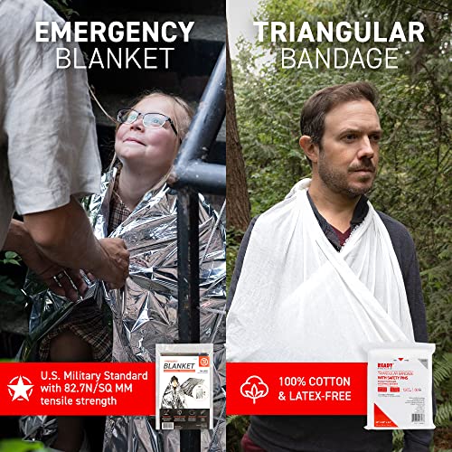 Ready First Aid - First Aid Kits for Camping, Hiking, Backpacking, Travel, Vehicle, Outdoors - Essential Emergency Preparedness Safety Kit image 1
