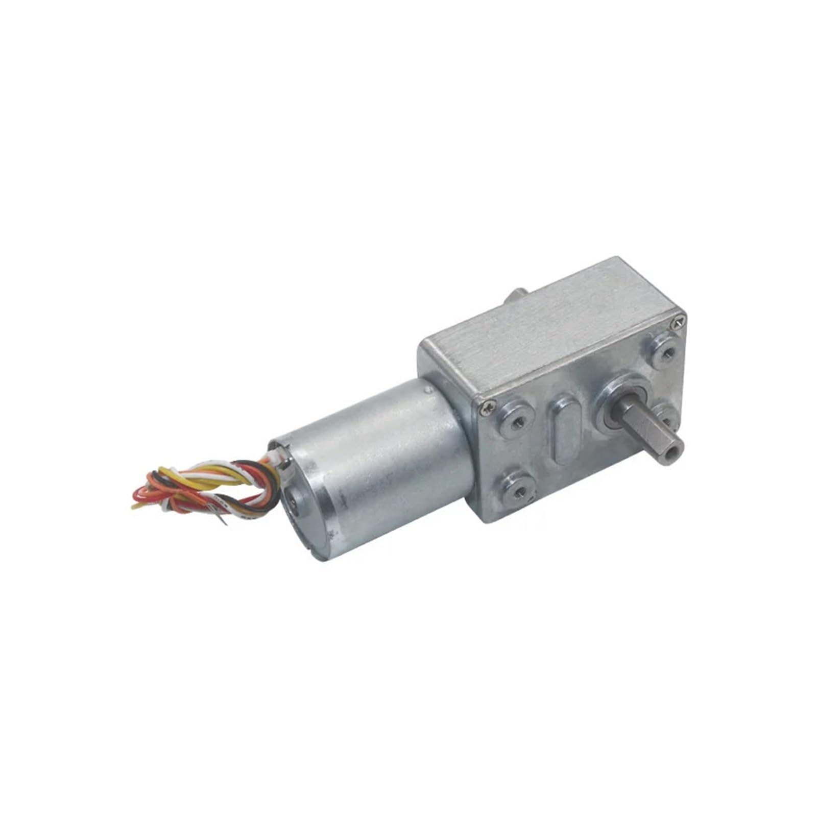 Schneckengetriebereduktionsmotor Bürstenloser Motor mit Doppelwelle und Metallschneckengetriebe, PWM-Drehzahlregelung, Hall-Encoder, CW-CCW-Treiber, geräuscharmer BLDC-Getriebemotor mit langer Lebensd