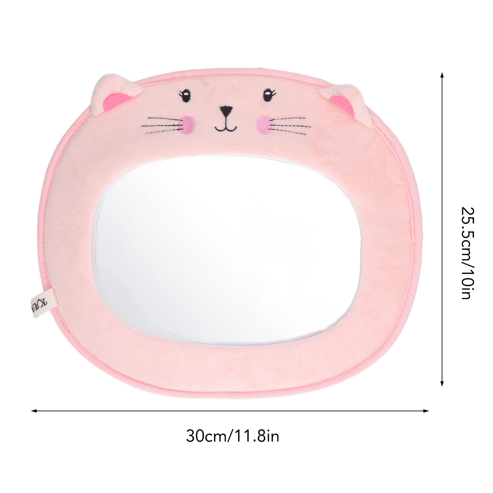 Baby Car Mirror Baby Mirror for Car Baby Car Mirror Cartoon Seat Viewing Mirror Acrylic Car Baby Backseat Rearview Mirror Car Decoration (Cat)