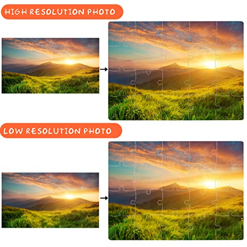 12 Sets Blank White Jigsaw Puzzles, Sublimation Puzzle Craft, White DIY Custom Puzzle para Sublimación A5 miniatura 4