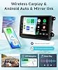 Radio para Auto 4G+64G para VW Passat Jetta Tiguan Golf MK5 MK6 | Pantalla Táctil de 7 Pulgadas, Radio con Wireless CarPlay Android Auto, WiFi 5G GPS Navegación, Bluetooth FM RDS Cámara de Reversa 8