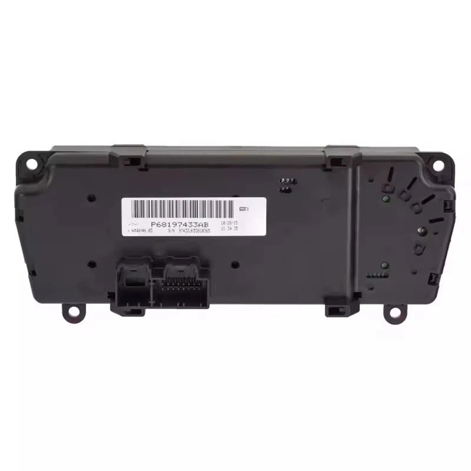 Módulo de control de clima de ajuste directo, panel de control automotriz ABS resistente, reemplazo de fijación para panel 68197433AB, fácil instalación