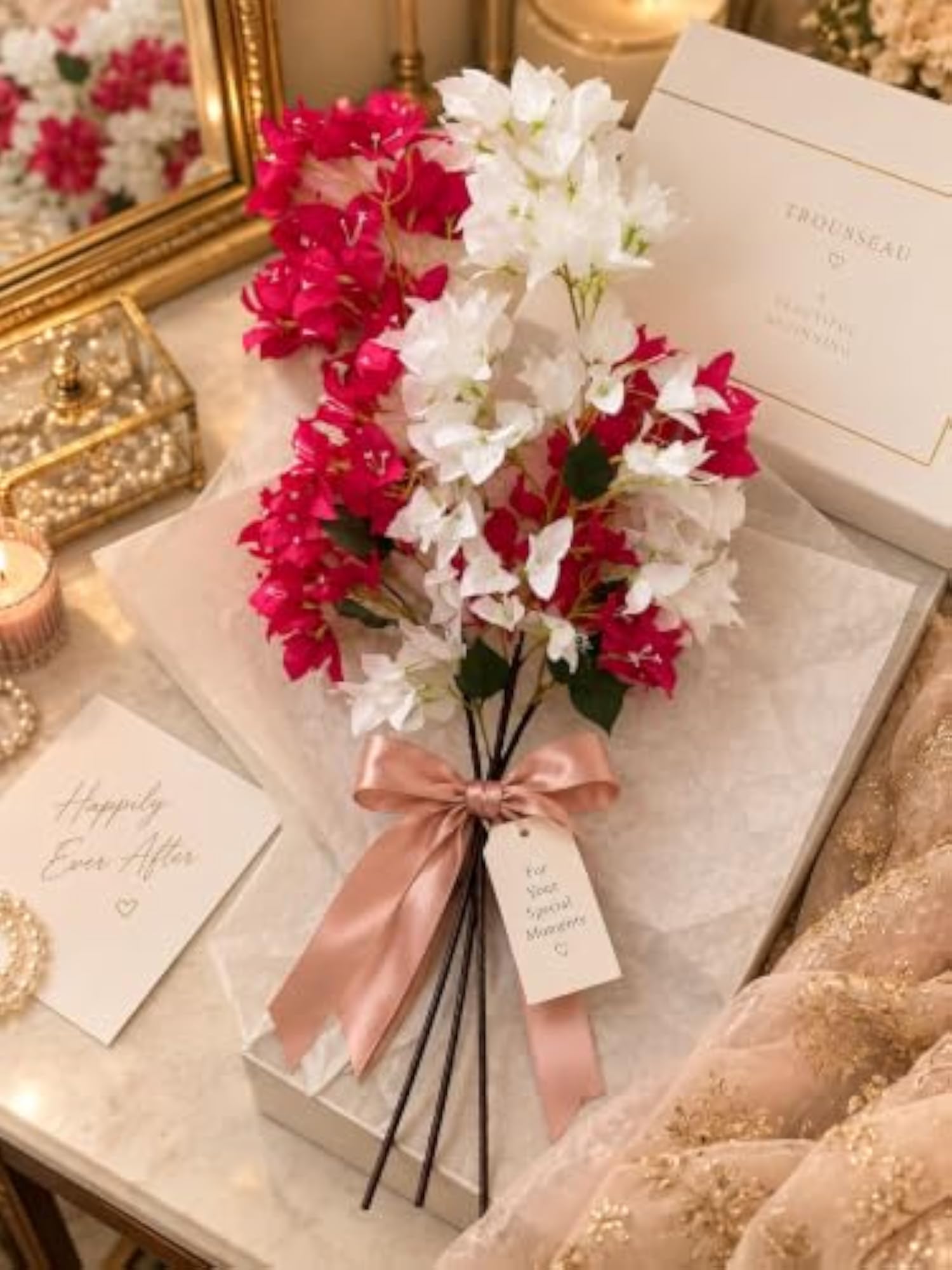 Artificial Bougainvillea Flower Stems Pack of 2