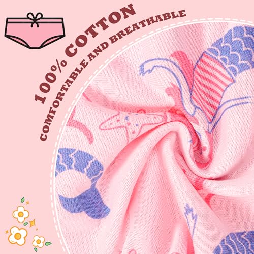 Girls Underwear 6 Pack, Toddler Panties for Little Girls 2-8 Years Big Kids Breathable Undies Multipack2