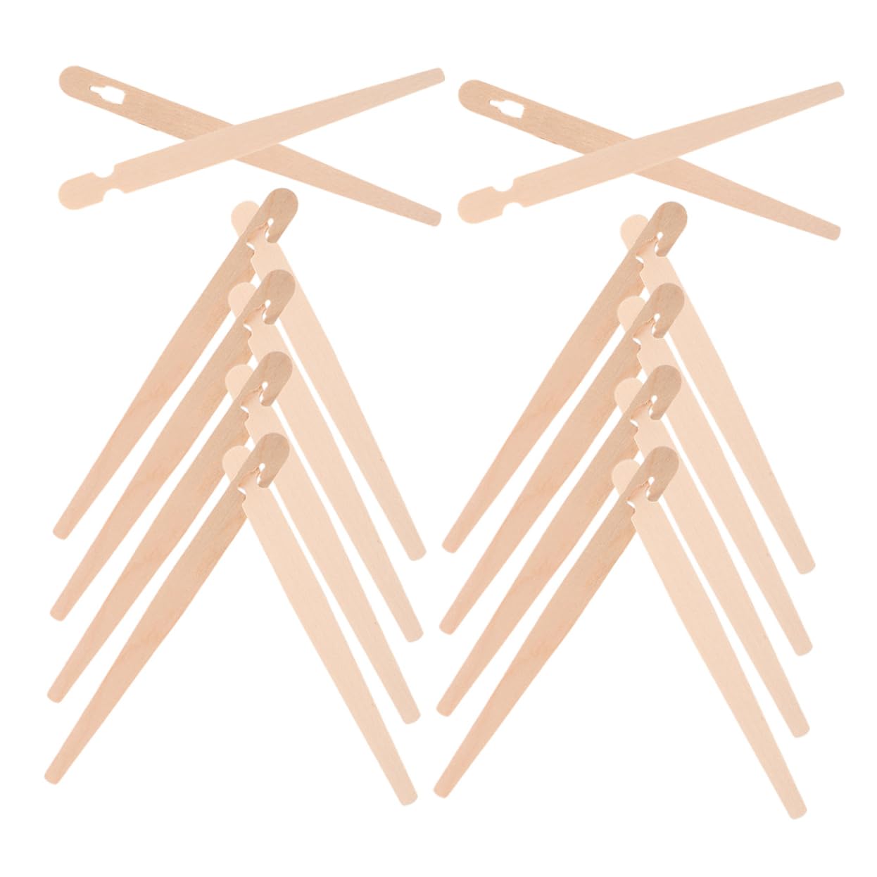 ULTECHNOVO 200pares Pinzas Para Alimentos Pinzas De Madera Para Pequeñas Para Aperitivos Para Postres y Repostería Utensilios De Cocina Para Principiantes