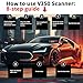 V350 OBD2 Diagnostic Diagnostic Tool Tool, Code Reader, Engine Light Diagnostic Tool, Battery Voltage Tester, for OBD2 Cars & Trucks Since 1996