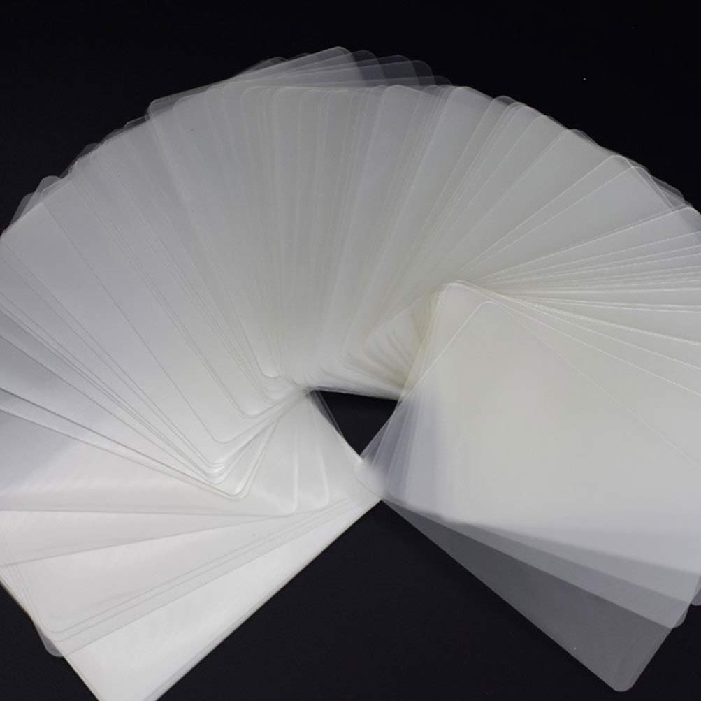 Pochettes de Plastification Thermique 100 Pièces Pet Blanches