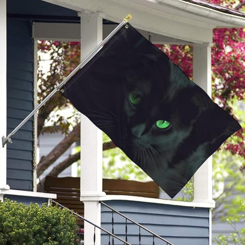 Drapeau de jardin chat noir pour égayer une entrée triste sans effort