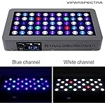 VIPARSPECTRA 165W LED Aquarium Light Dimmable Full Spectrum LED Reef Lights for Coral Saltwater Fish Tank, Remote/Timer Control, Programmable Auto On/Off, Blue/White Dual Channel Brightness 0-100% - Image 3