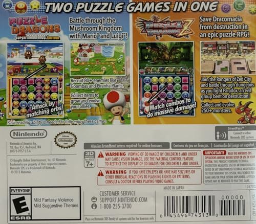 Image of Puzzle & Dragons Z + Puzzle & Dragons Super Mario Bros. - Nintendo 3DS (Renewed)