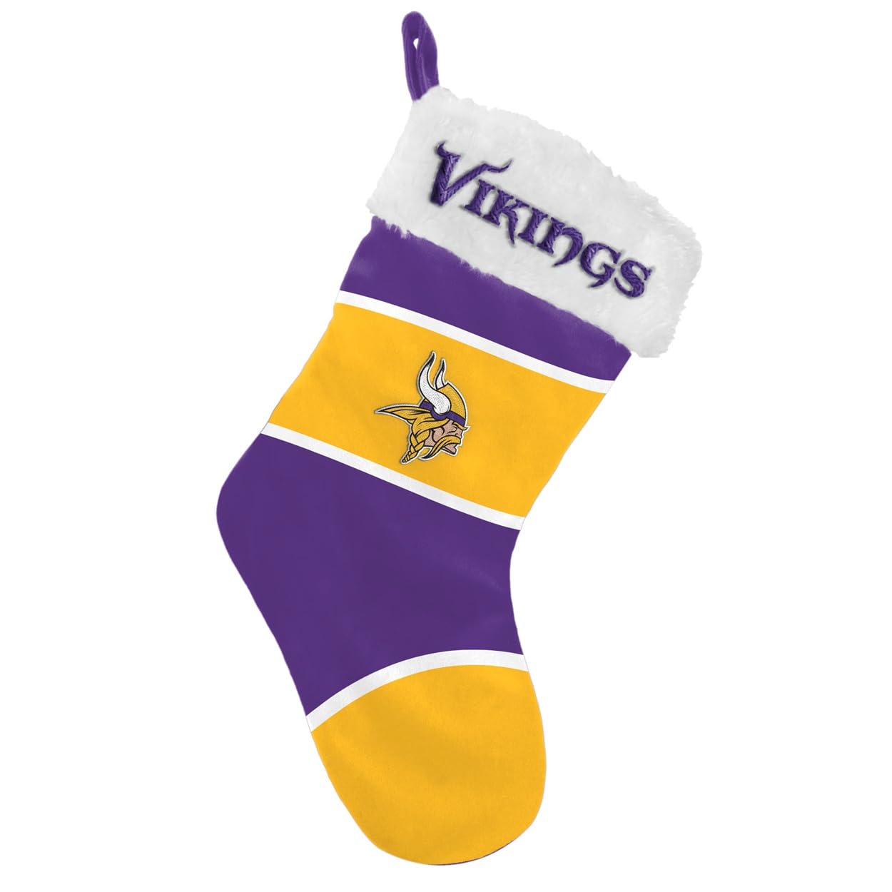 Calcetín navideño Minnesota Vikings NFL para colgar en la chimenea y decorar salones deportivos