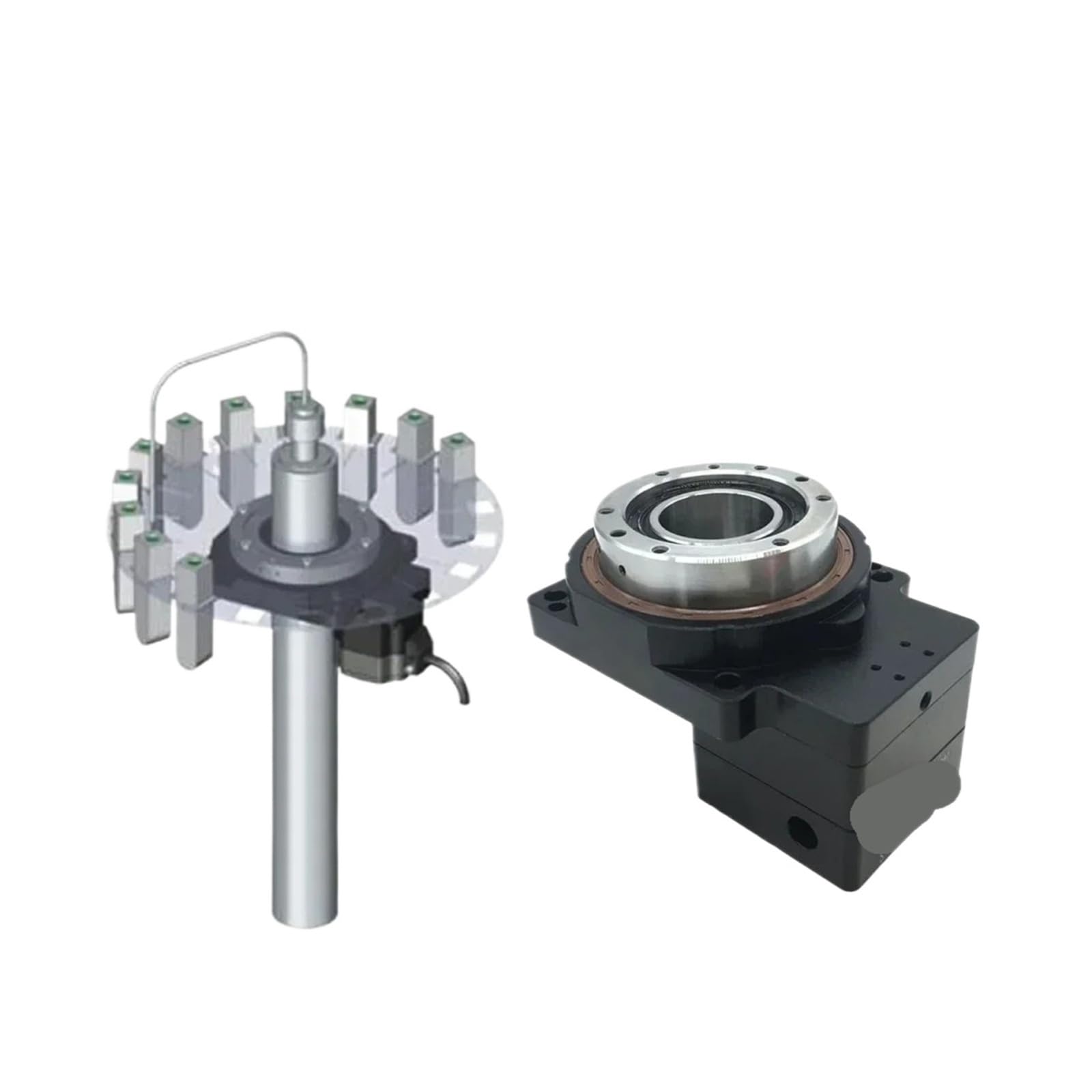Wydrążona obrotowa platforma CNC, silnik krokowy Nema17, 40mm silnik serwomotor, reduktor, pozycjonowanie i indeksowanie dysku, stół do kontroli wizualnej (dla silnika 40, 7kg Load-R 5)