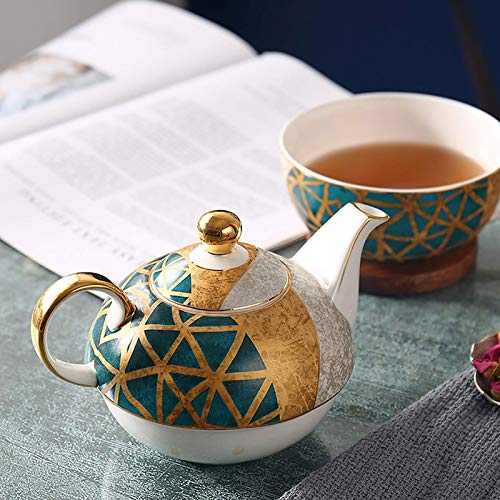 Tetera japonesa de cerámica, tetera de porcelana, tetera grande, tetera y cortador de cerámica de corte, juego de té de… - Imagen 4
