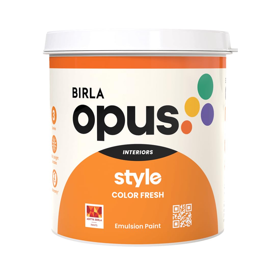 Birla Opus Style Color Fresh Interior Emulsion Paint - Smooth Matte Finish, Low Odor, 24-Month Warranty 10 Litre (B0DBF2WF97) Amazon Price History, Amazon Price Tracker