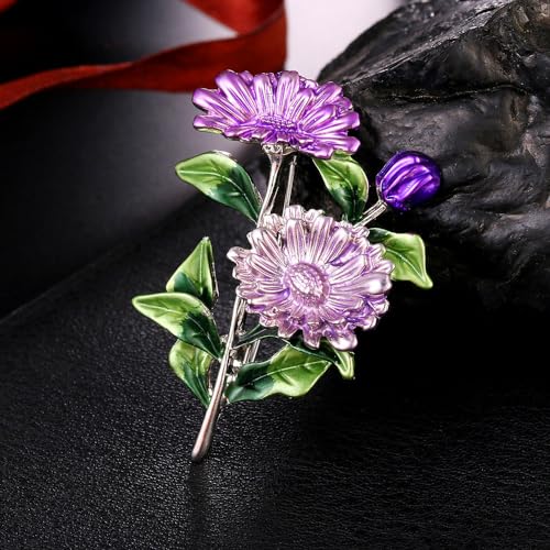 Image of Large Brooch Pin Austrian Crystal Leaf Shape Bouquet Rhinestone Scarf Decoration Wreath Cloth Brooches Pins For Women Girls