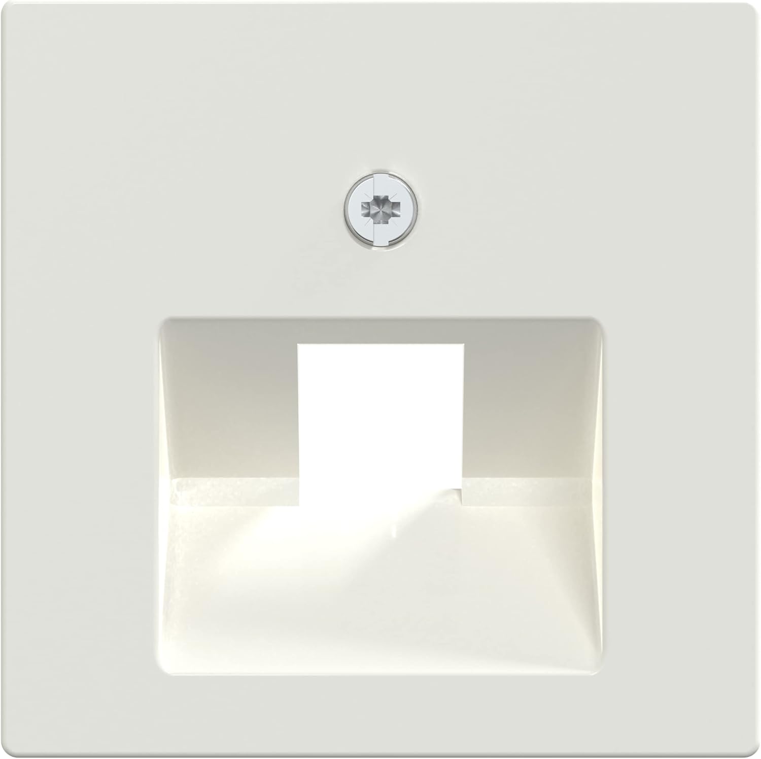 Merten System M 296219 Central Plate for UAE Insert 1-Way Polar White Glossy