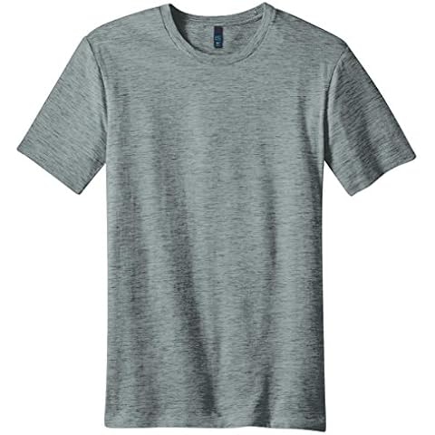 District Threads DT1000 - Young Mens Extreme Heather Crew Tee - Grey - XS Cover