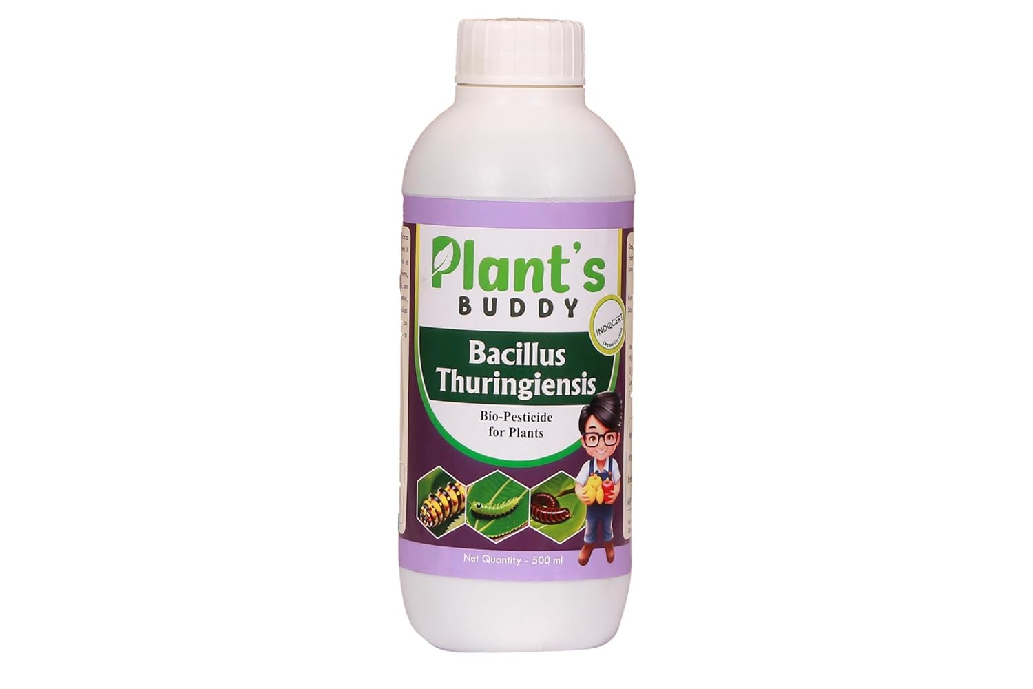 PLANTS BUDDY - Bacillus Thuringiensis Var. Kurstaki Liquid (2 * 10^9 CFU/ml) - Effective Against All Lepidopteran Caterpillars - Bio-Insecticide for All Indoor and Outdoor Plants - 500 ml (B0CQQSW51X) Amazon Price History, Amazon Price Tracker