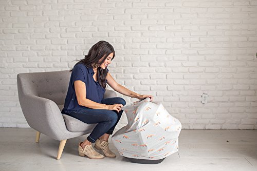 Cadeau gris avec foxes couverture bébé multi-usage pour naissance