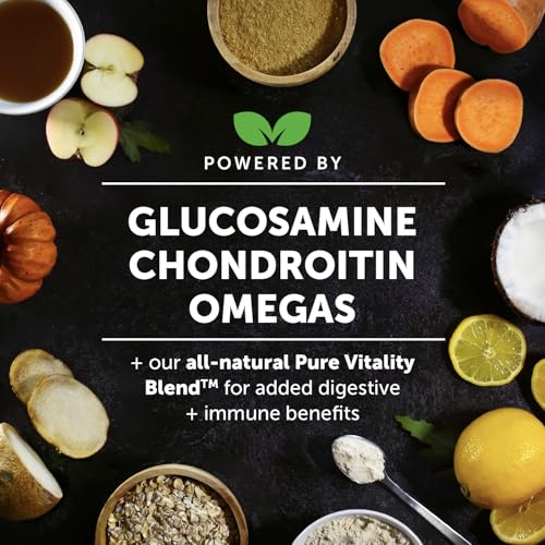Image of 11-in-1 Advanced Hip + Joint Supplement for Dogs - Mobility Support with Glucosamine Chondroitin, Turmeric, & Green Lipped Mussel, MSM - Soothes Joint Stiffness & May Reduce Discomfort (Bacon, 90 Ct)