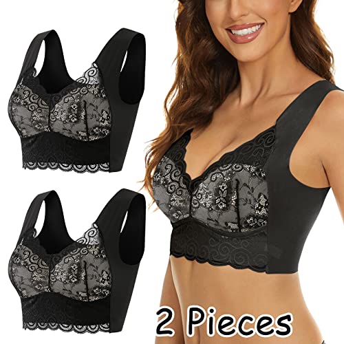 Bralette de encaje con realce push up y acabados de lencería fina 3