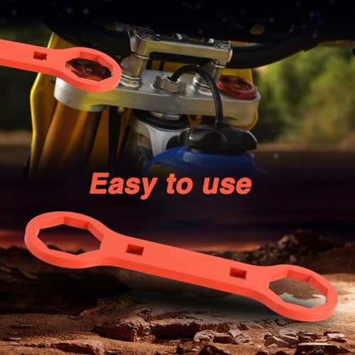 Image of EVRBUL Motorcycle Fork Cap Wrench 46mm / 50mm Dirt Bike Fork Cap Tool compatible with Suzuki RMZ 250 450 RM250 CRF 250R 450R 450X