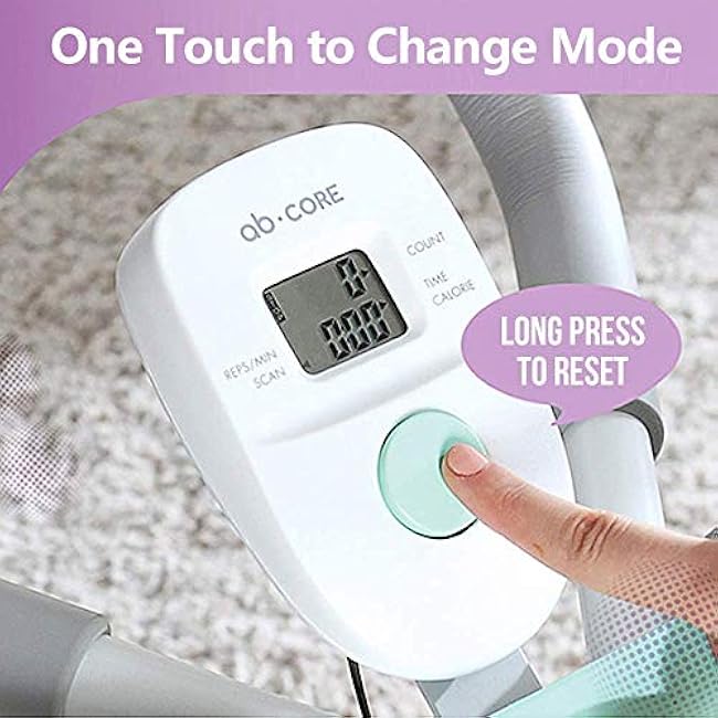 leikefitness Height Adjustable Ab Trainer Abdominal Whole Body Workout Machine Waist Cruncher Core Toner, Leg, Thighs, Buttocks Shaper with LCD Monitor AB9300