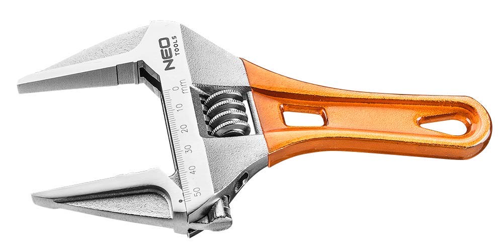 Adjustable Wrench Short 185 mm, Range 0-53 mm