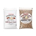CookinPellets Black Cherry Smoker Smoking Hardwood Wood Pellets, 40 Pound Bag Bundle with CookinPellets 40 Lb Perfect Mix Hickory, Cherry, Hard Maple, Apple Wood Pellets