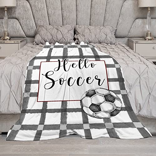Couverture duveteuse premium Hello Soccer jeté de lit douceur supérieure - 6