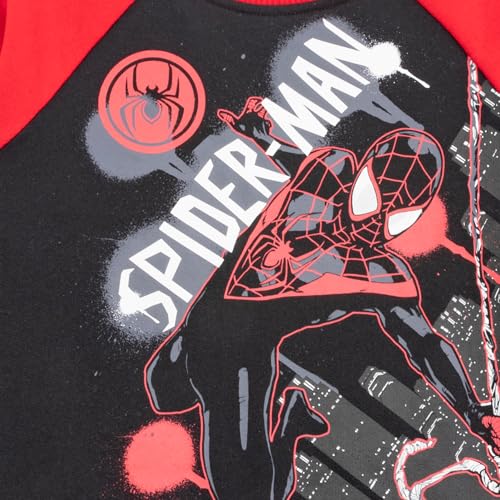 Image of Marvel Spider-Man Boys Long Sleeve Shirt and Pants Set for Little Kids