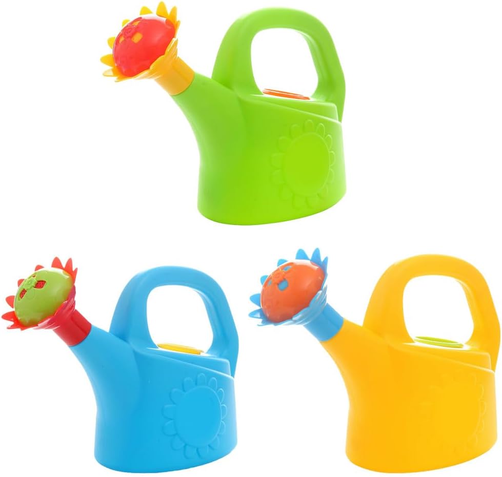 IMIKEYA 3 Pack Toddler Watering Can, Cute Chicken Water Play for Kids, Bath & Outdoor Garden Watering Can Set for Toddlers, Summer Sensory Play (Random Colors)