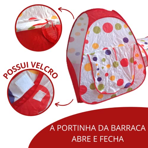 Barraca com Piscina de Bolinha Vermelha (Sem Bolinhas), Importway