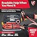Firestone 30-pc Set Roadside Car Repair Kit, Car Tool Kit for Vehicles with Compact Soft Zipper Case, Portable Automotive Tool Set for Trucks, RVs, SUVs, ATVs with 8ft Booster Cables