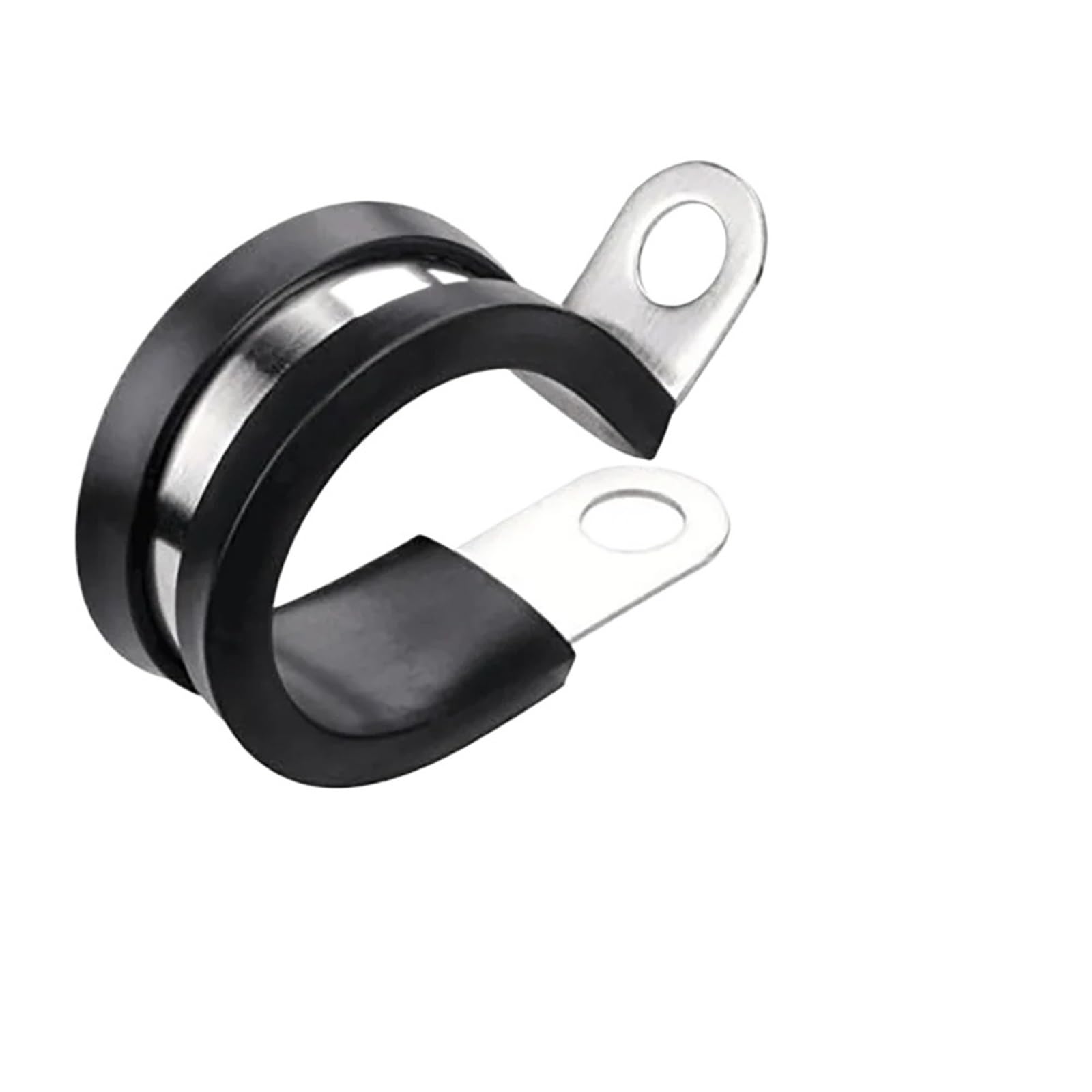 Morsetto for cavo in acciaio inossidabile di varie dimensioni da 20 pezzi, morsetto isolato con imbottitura in gomma, supporto for tubo for installazione tubi o cavi(50.8MM)
