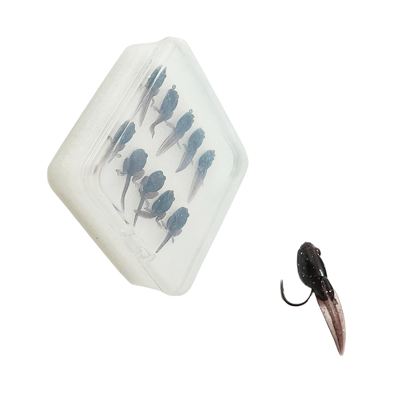 Kalttoy 3 10pcs Barbed Hook Trout Fishing Lures, Realistic Soft Artificial Baits Tackle Accessories Realistic Soft Baits Lures