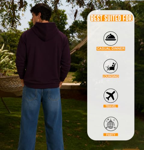 Image of SLEEPY NUTS Men Cotton Fleece Regular Fit Hooded Full Sleeve Sweatshirt