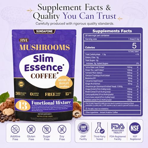 SUNDAFONE Slim Essence Mushroom Coffee