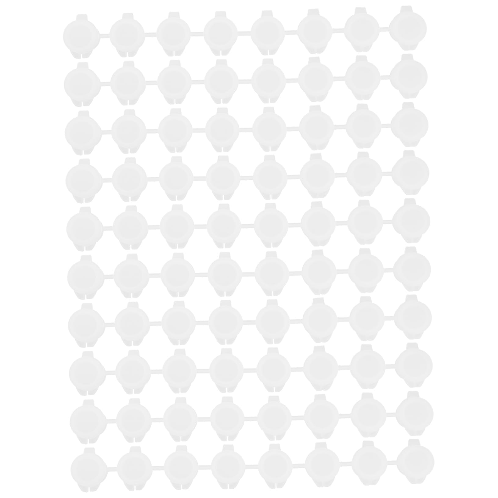 HOMSFOU Practical Paint Strips Lids 40pcs Mini Empty Paint Cups Easy Wash Material