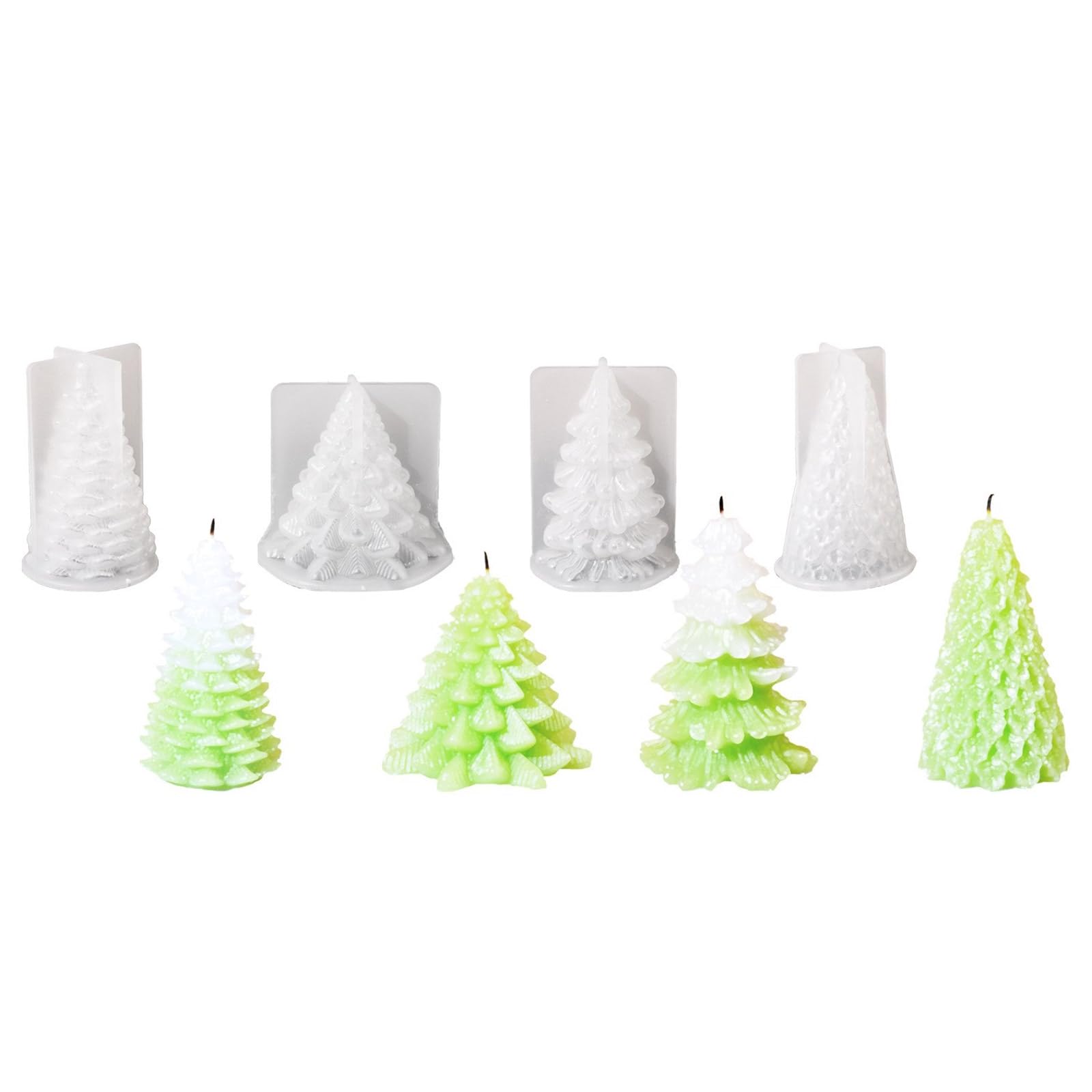 YWLUUOO 4Pcs 3D Silicone Handicrafts Room Decors Making Silicone Delicate Hand Castings Molds Hand Castings