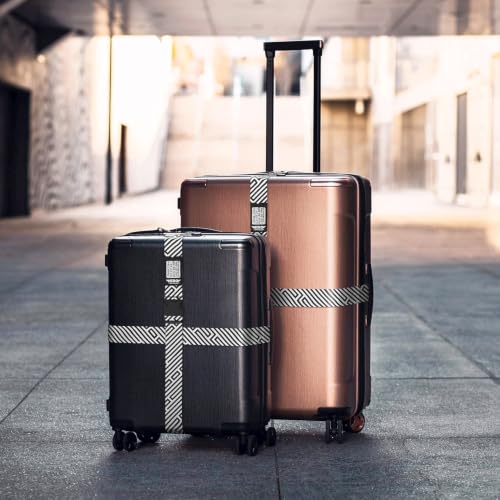 Image of Hero Luggage Straps for Suitcases (2-Pack) Heavy-Duty Adjustable Luggage Belt with Duraflex Buckle & Built-in Luggage Tag - Checked Bag & Carry-on Travel Essentials