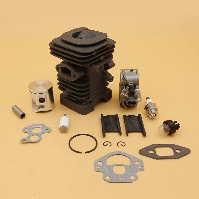 Części do kosiarki 39mm Cylinder tłok silnika uszczelka gaźnika pasuje do Husqvarna 236 240 235 ogród części zamienne piły łańcuchowej 545050417