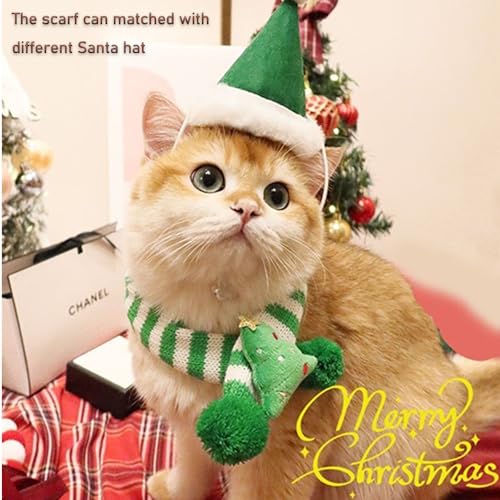 Pañuelo navideño para mascotas ANIAC tamaño pequeño verde miniatura 3